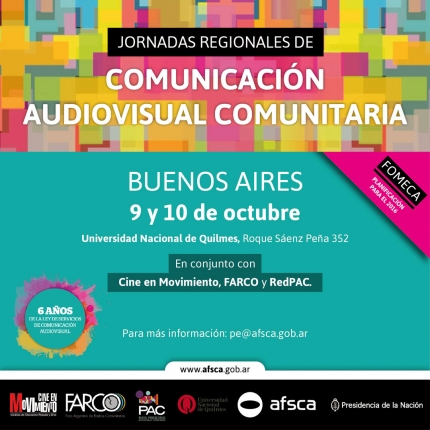 Jornadas Regionales de Comunicacioacuten Audiovisual Comunitaria