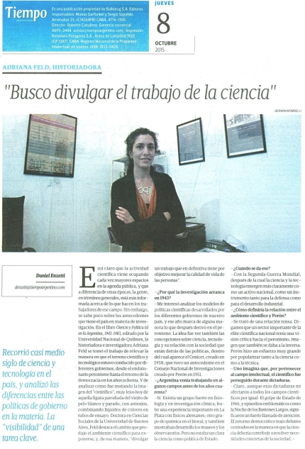 Entrevista a Adriana Feld