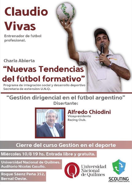 Claudio Vivas en la UNQ