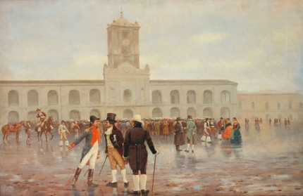 Revolucioacuten de Mayo por el pintor Francisco Fortuny