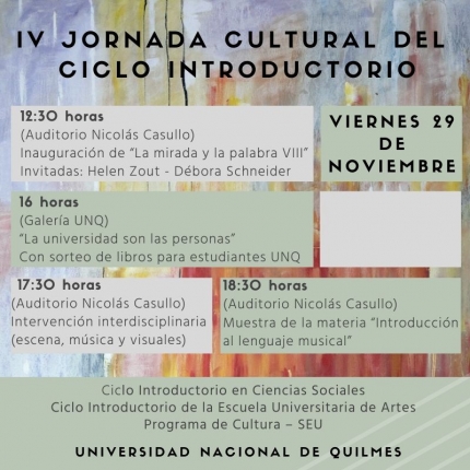 Jornada cultural ciclo introductorio