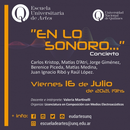 quotEn lo sonoroquot concierto en la UNQ