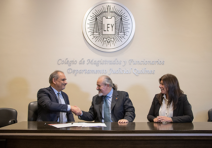 Convenio con el Colegio de Magistrados de Quilmes