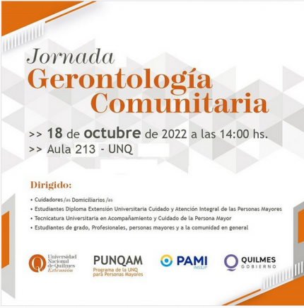 Jornada de Gerontologiacutea Comunitaria