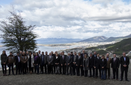 Alfredo Alfonso en Homenaje a excombatienes de Ushuaia